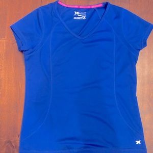 Xersion workout top in Cobalt Blue (medium)
